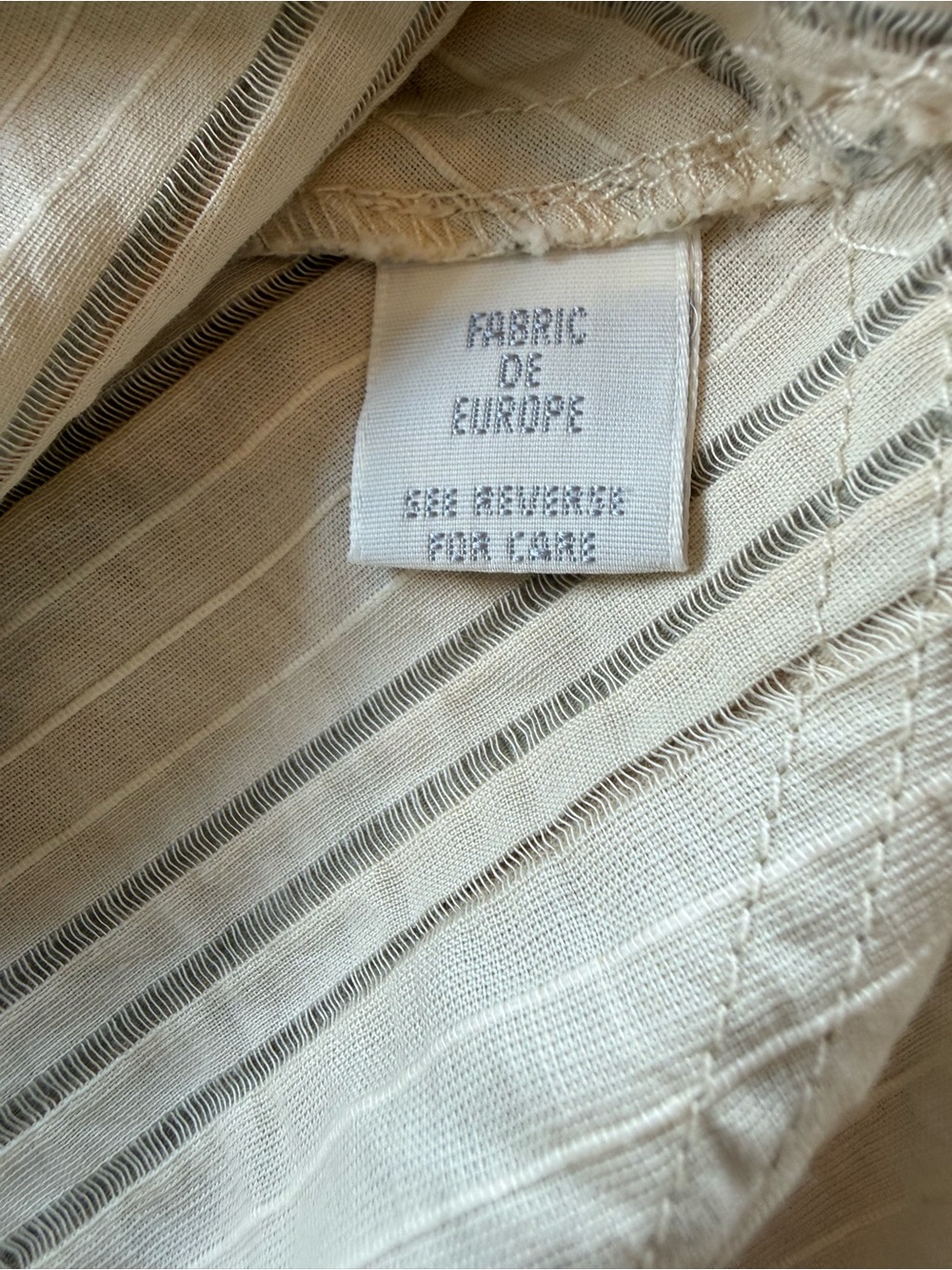 GG/5 Striped Cream Midi Dress with Tie-Front Spaghetti Straps Small - Picture 6 of 10